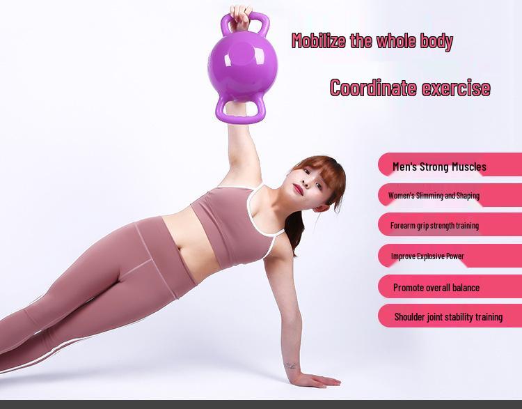 Verstellbare Doppelgriff Yoga & Pilates Kettlebell Hantel mit füllbarem Gewicht