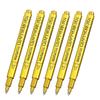 6pcs Waterproof Metallic Permanent Marker Pens for DIY - Ideal for Resin Molds, Gold & Silver Drawing - Essential Craft Suppli
