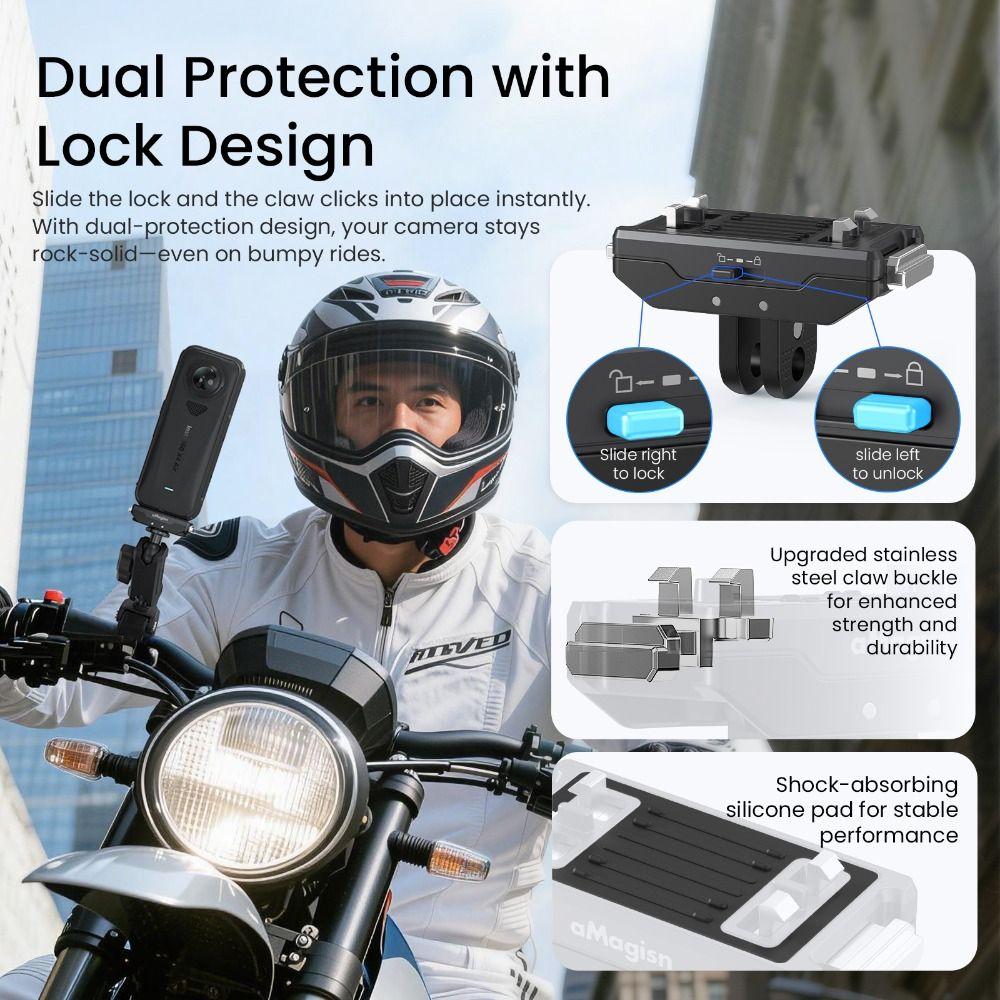 Metal Expansion Adapter for Insta360 X5/X4 Air/Ace/Ace Pro/Ace Pro 2 Action Camera Accessories