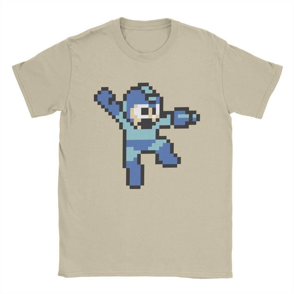 Megaman Jump'n Shoot T Shirts Men 100% Cotton Novelty T-Shirts Round Collar Tee Shirt Short Sleeve Tops Plus Size