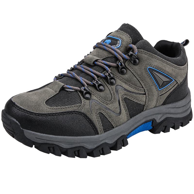 

Походная обувь для мужчин, уличная обувь на шнуровке, мужские спортивные ботинки для альпинизма, тактические охотничьи треккинговые горные водонепроницаемые кроссовки 39 серый