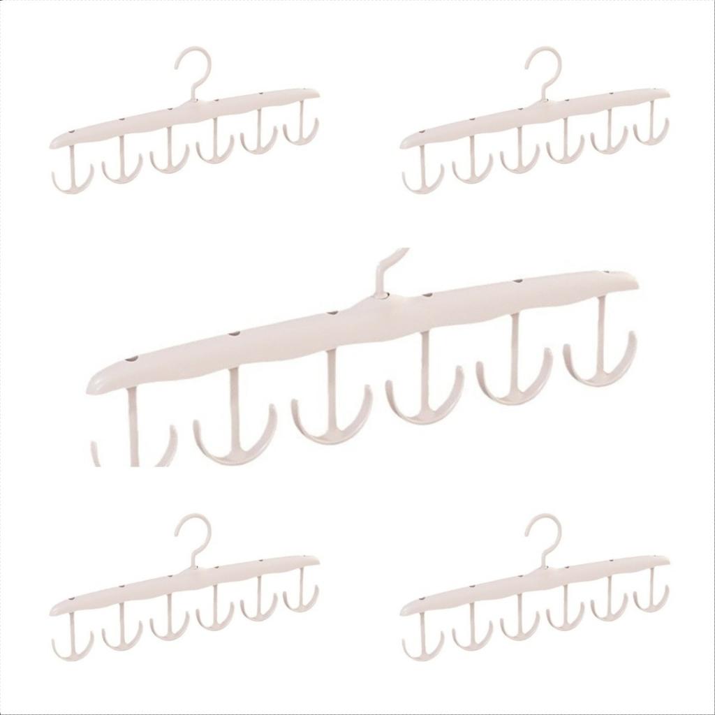 2 Plastic Hangers, Household Rotatable Multi Hook Underwear Hangers, Durable Hangers, Household Storage Racks