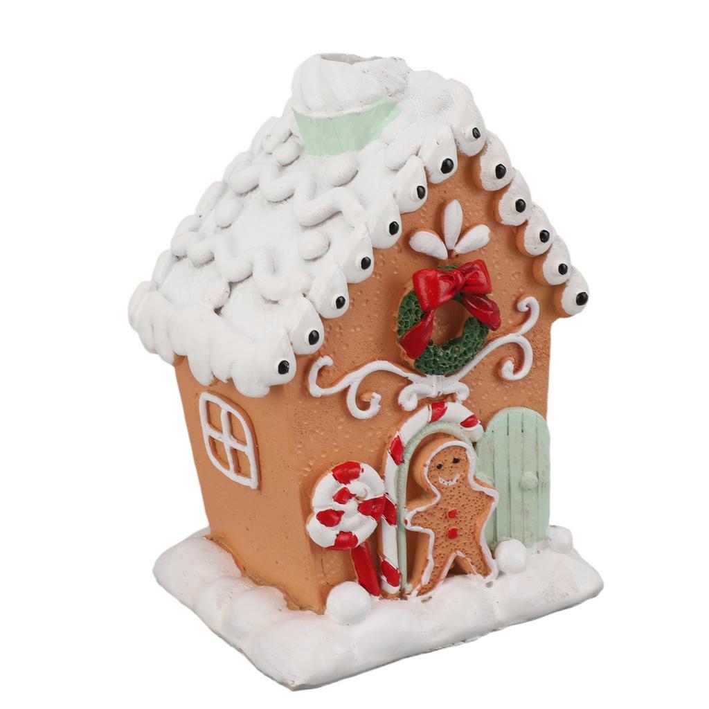 Weihnachtslebkuchenhaus Klassisch Exquisit Harz Weihnachtshaus Tischdekoration zum Verschenken