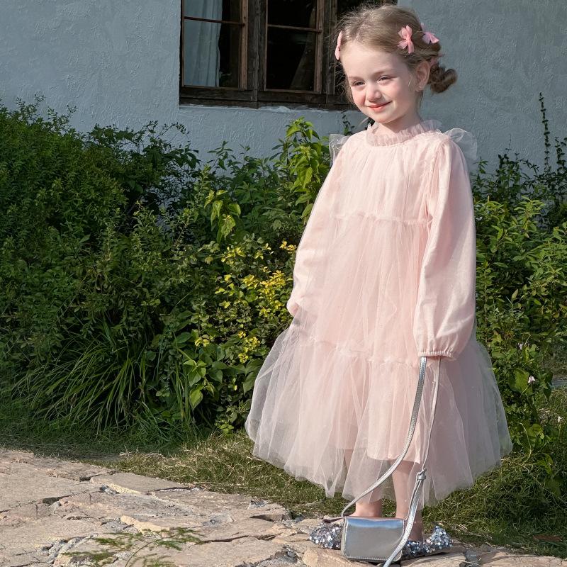 New Spring Girls' Sequined Tulle Princess Birthday Dress