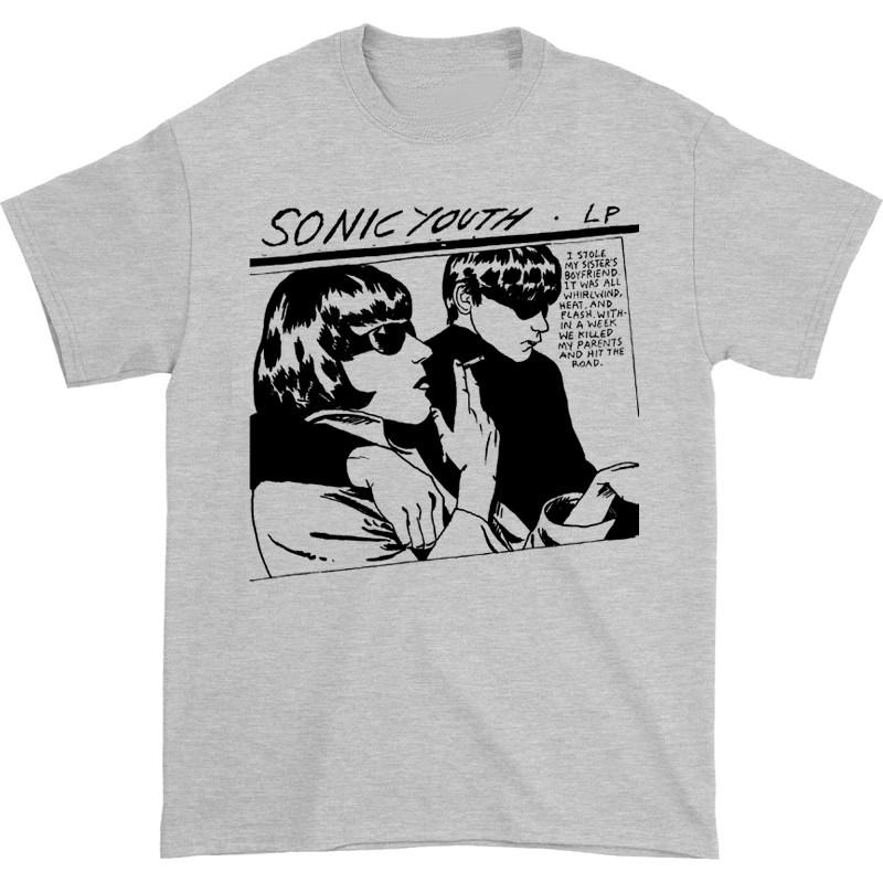 ZX SONIC YOUTH Sonic Youth Band Rock Punk Casual TShirt Mens and Womens Luxury Band Brand Top