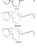 High-Quality Non-Magnetic Retro Plate Temple Legs Large Frame Myopia-Friendly Glasses.