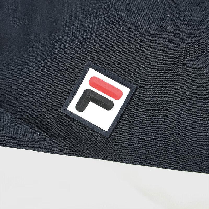 FILA Color Block Hooded Casual Down Jacket Men Outerwear Legendary-Blue F11M349913F-NV