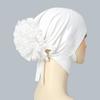 Muslim Inner Cap Hijab For Women Solid Underscarf With Lace Flower Hijab Undercap Scarf Turban Hat Islam Muslim Hijabs Headcover