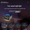 15W Wireless Fast Charging Alarm Clock with LCD Calendar & Desk Lamp