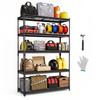 Storage Shelves, 5-Tier 1134 Kg Garage Shelving 122 X 45 X 181.3 Cm, for Garage, Basement, Warehouse, Kitchen