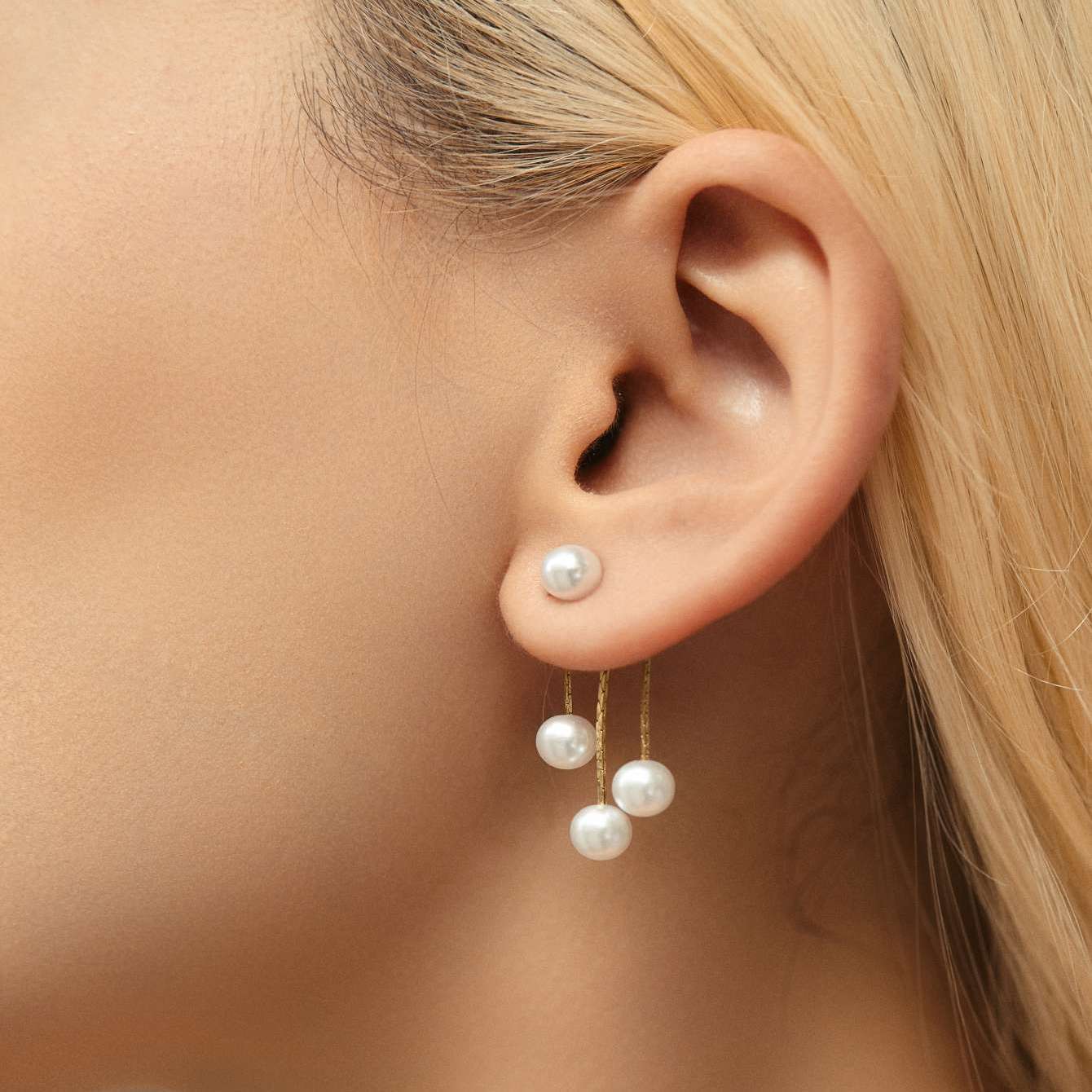 

Simple tassel earrings for women золотий