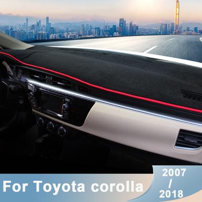 Pro Toyota Corolla 2007-2012 2013 2014 2015 2016 2017 2018 LHD Kryt palubní desky auta Vyhněte se světlu Podložky Anti-UV rohože Příslušenství