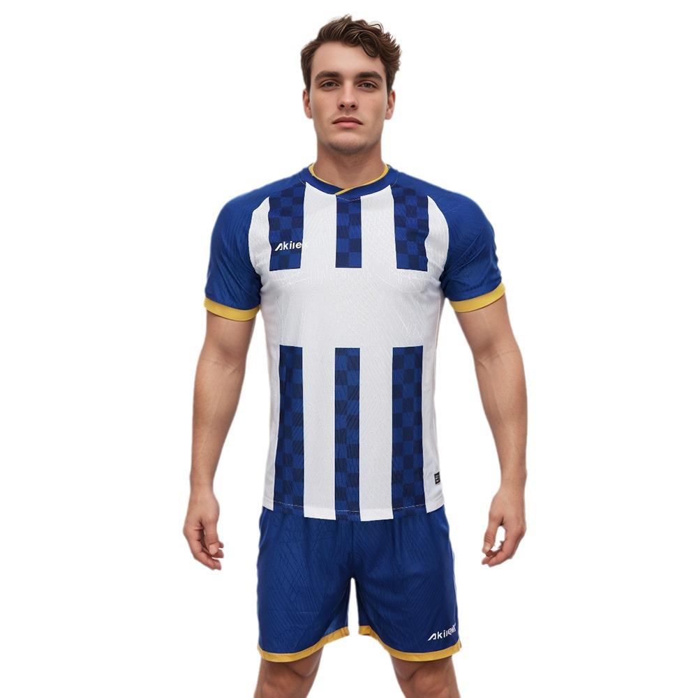 Custom Football Training Set: Short Sleeve & Shorts, Quick-Drying Team Uniform for Home Competitions