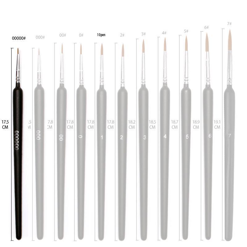 Black Frosted Ultra-Fine Nylon Student Art Liner Pen for Digital Watercolor and Outlining