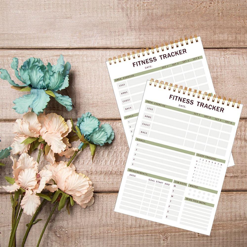 52 Sheets Spiral Fitness Journal Notebooks Portable To Do List Notepad  Women/Men
