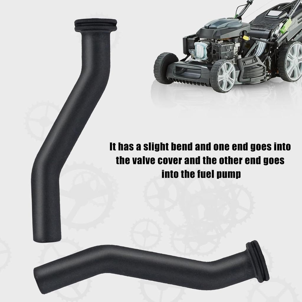2pcs Rubber Vacuum Hoses, 3 Inch 596163 797408 Vacuum Hoses Replacement Parts for Briggs/Stratton Mower Tractors and Small Gasoline Engines