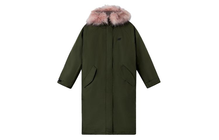 New Balance Down Jackets Women s Green Hooded Moderate Detachable Down NP845032-KH L