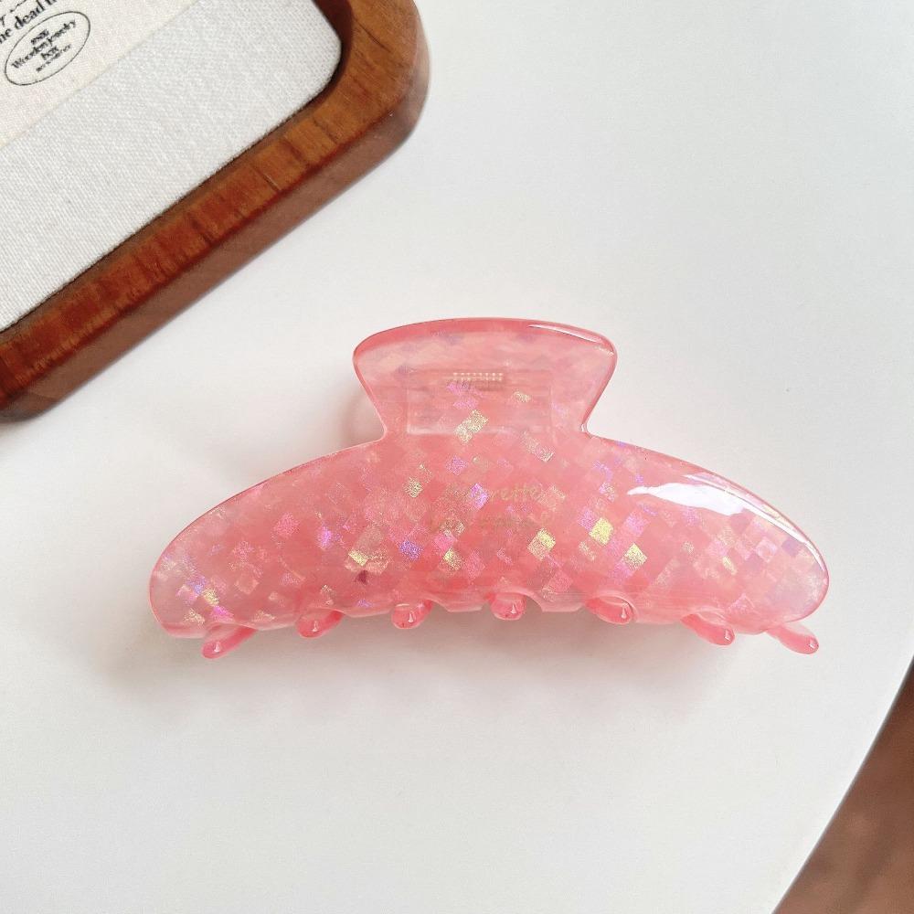 Acetic Acid Acetate Hair Claw Fresh Flower Hair Claw Fashion Irregular Pattern Shark Clip  Travel