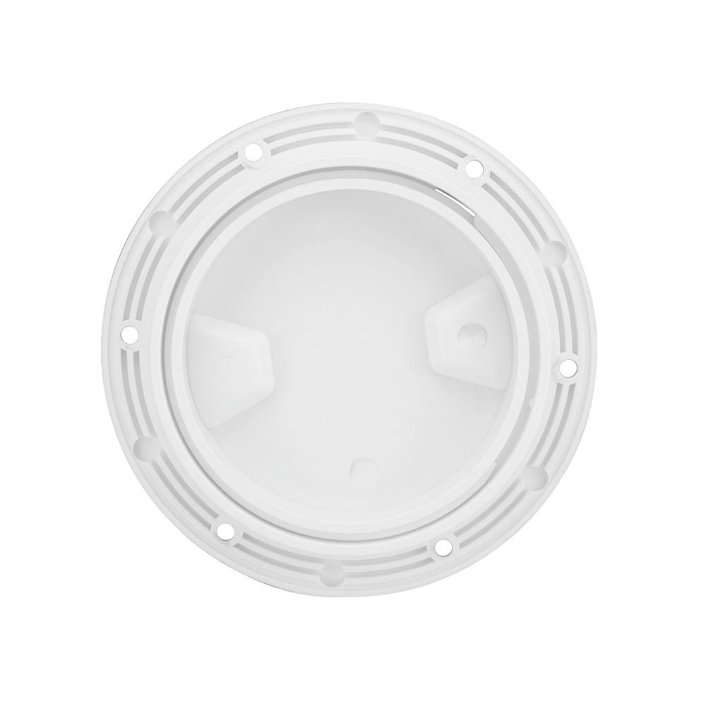 White ABS 4"/4 Inch Round Non Slip Inspection Hatch For Marine Boat Yacht