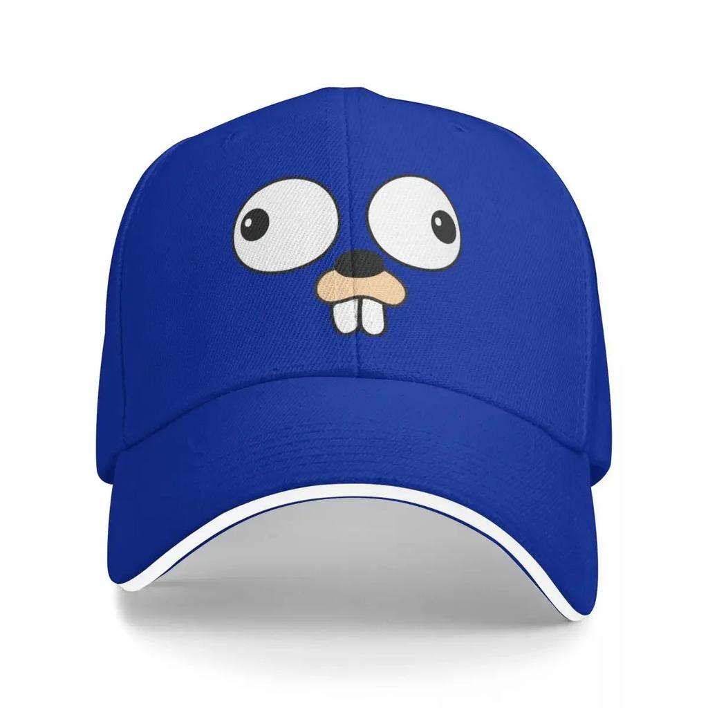 New Golang Gopher Go Face Baseball Caps Activities Snapback Hat Unisex Women Hats