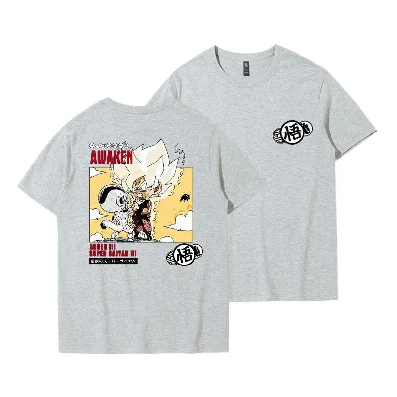 Dragon Ball Kid Goku "Practice" Gravity Room Manga T-Shirt, Unisex Anime Fan Streetwear Tee, 100% Cotton Casual Short Sleeve Top