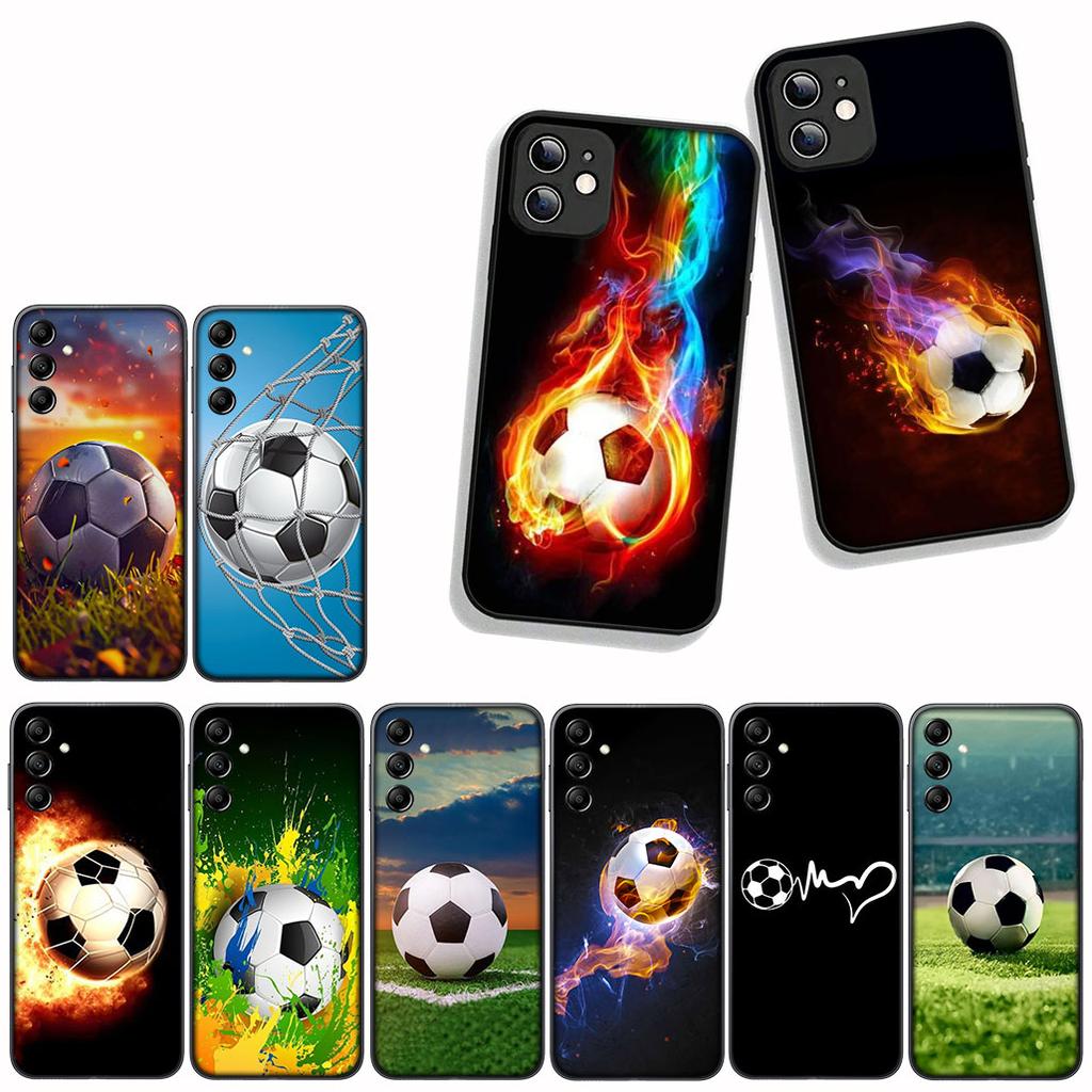 for Motorola Moto G54 G05 G24 G55 G75 G85 G15 G57 G86 Power Edge 50 30 Ultra Fusion neo Pro Case Football No5 Soccer Number No 5