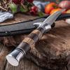 Geschmiedetes 5Cr15Mov Edelstahl Kochmesser Camping Serbisches Messer Küche Metzger Ausbeinmesser