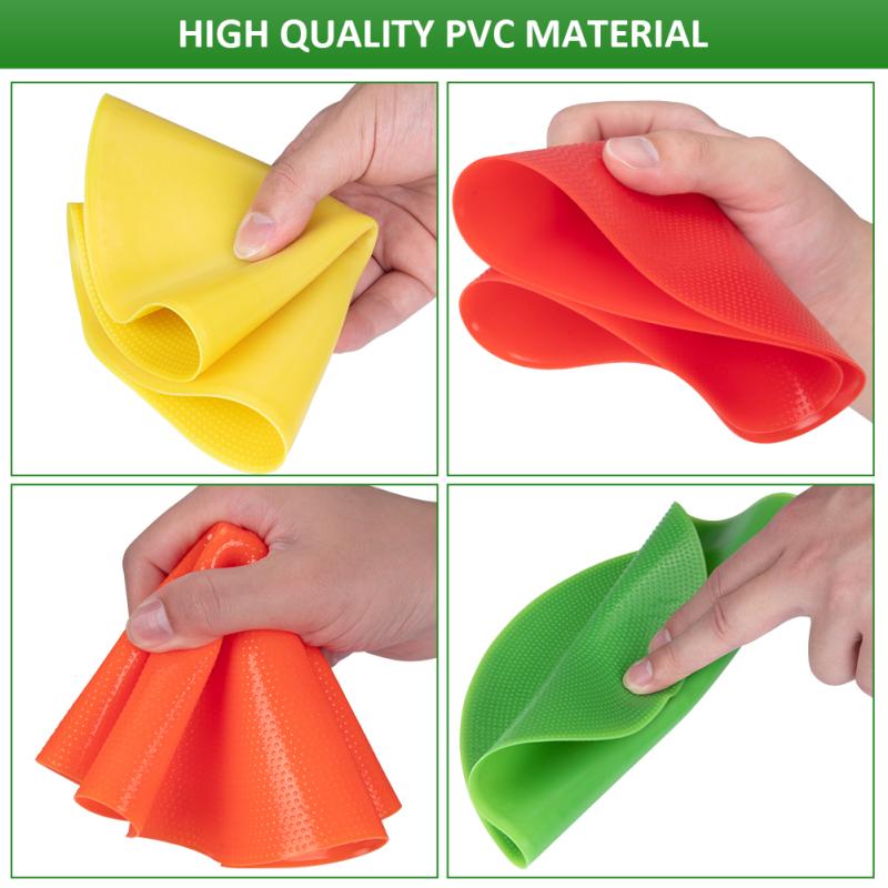 10 szt. piłkarskich antypoślizgowych markerów podłogowych Flat Spot Dish Tennis Landmark Mat do treningu piłkarskiego dla dzieci