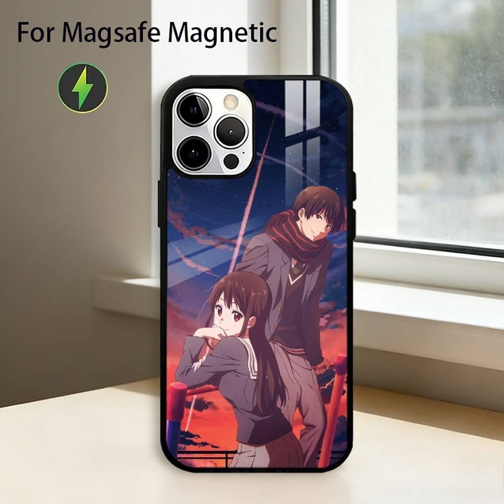 Anime Beyond the Boundary Phone Case For iPhone17,16,15,14,13,12,11 Plus,Pro Magnetic For Magsafe Wireless Charging