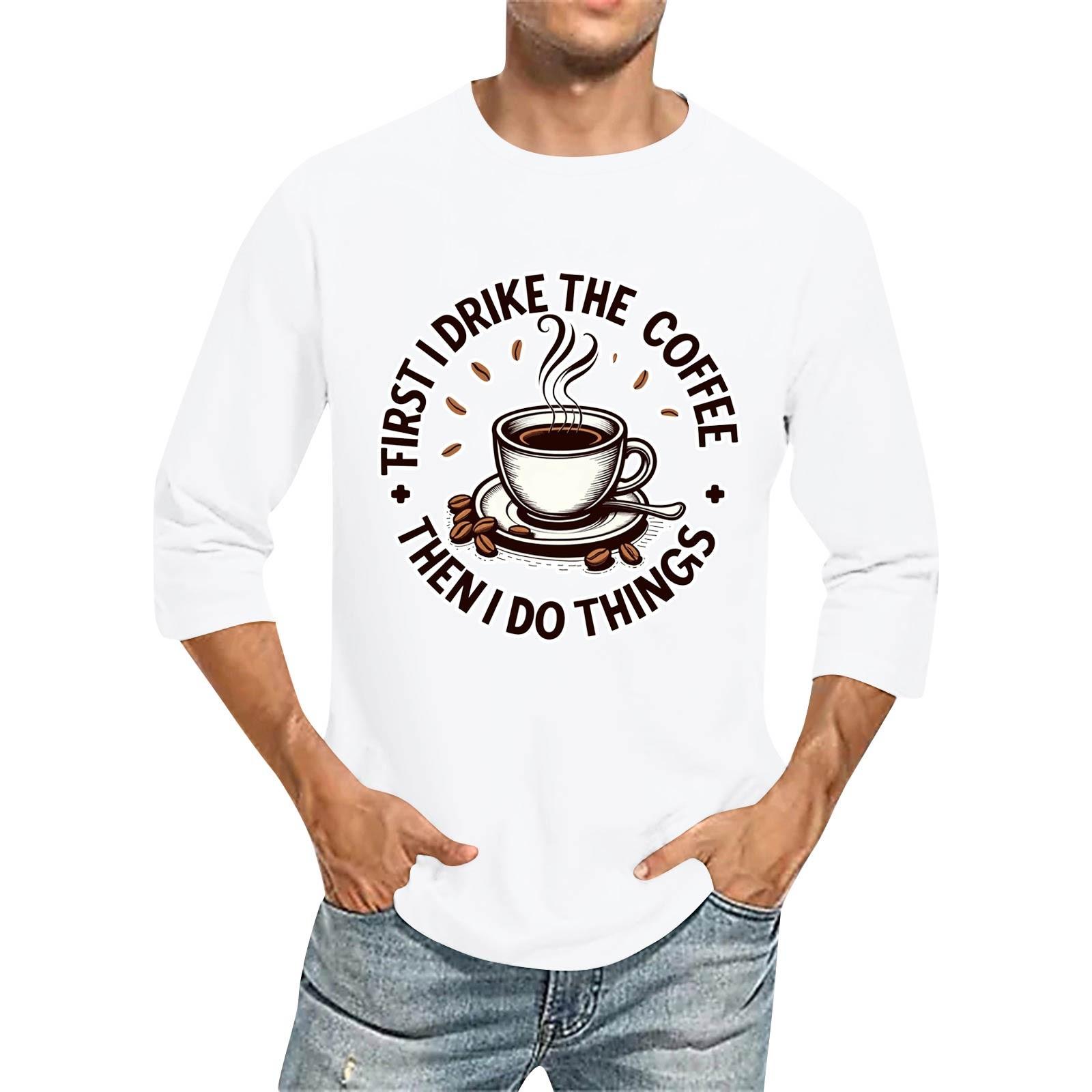 

Мужская повседневная модная футболка с круглым вырезом и рукавом три четверти XL белый