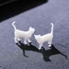 Cute Cat Resin Fillers with Crystal Droplets Flexible Silicone Mould Miniature Landscape Decorations for Home and Office