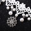 Women's New Hot Selling Lace Flower Chain Gift Jewelry Gothic Choker Beads Necklace White