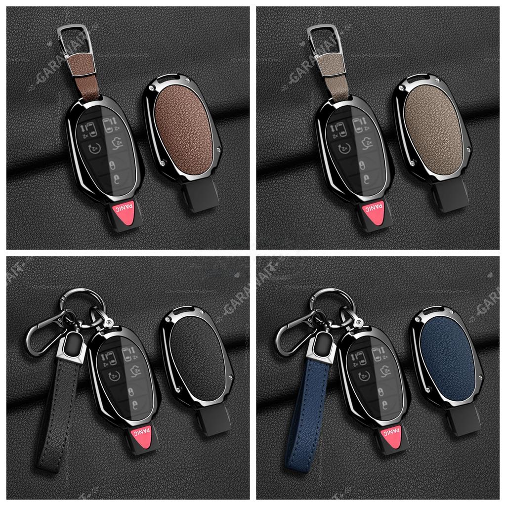 Car Fob Key Case Cover Holder Chain For Jeep Commander Dodge Grand Caravan Chrysler Grand Voyager Town Country For Chrysler 300C