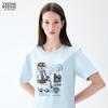 Teenie Weenie Bear Cartoon Letter Women's T-Shirt