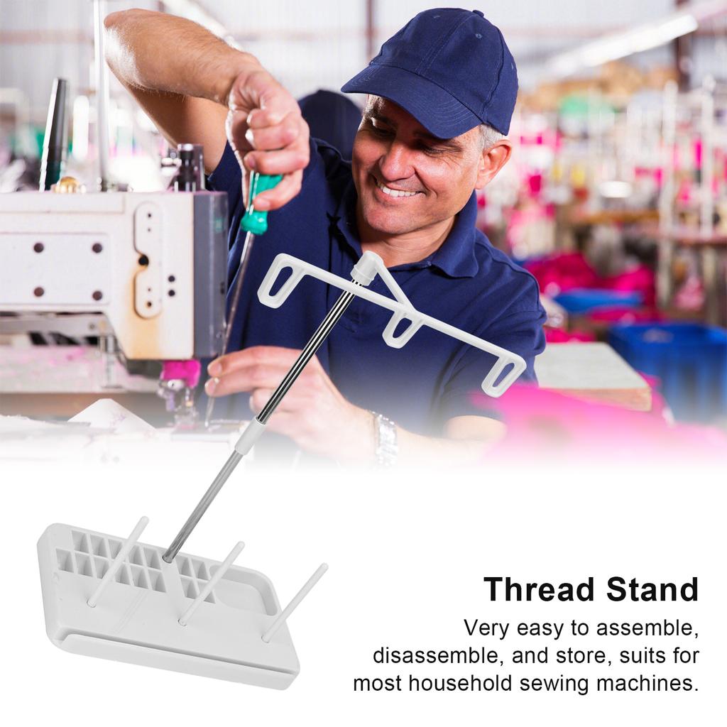Thread Stand 3 Spool Holder Light Wright Household Sewing Machine Tool for Quilting