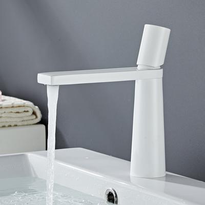 White Bathroom Sink Faucet Single Hole Tall High Lavatory Vanity Basin Mixer Tap Commercial Modern Commercial Vessel Sink 855920