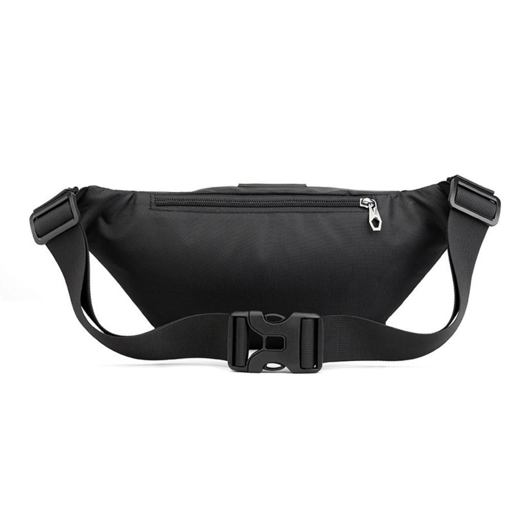 Multi-pocket Sports Fanny Pack Nylon Chest Bag Casual Men Waist Bag  Cycling