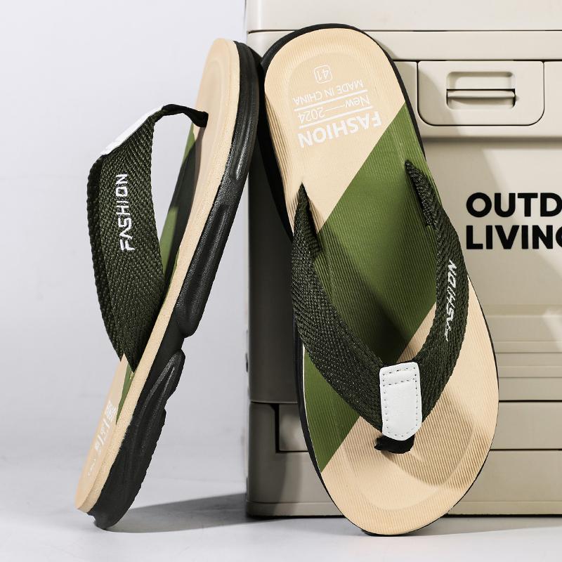 Men's Versatile Summer Slippers Comfortable for Wearing on The Outside Beach Shoes Anti-skid and Waterproof Garden Shoes At Home