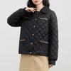New Autumn and Winter Fashionable Rhombus Plaid Light Cotton Coat for Women with Short Down Jackets and Jackets for Small People