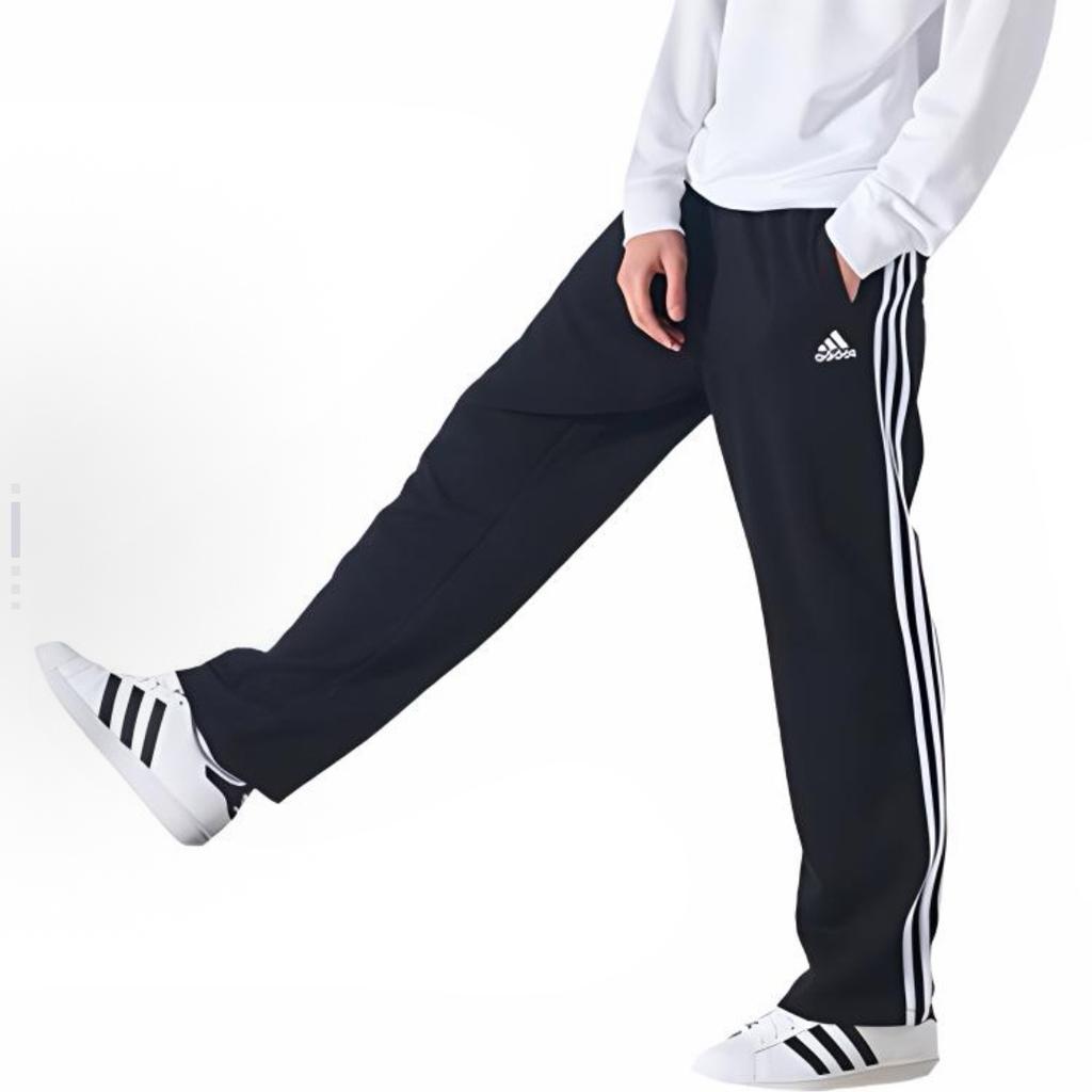 Adidas Chinese Embroidered Panda Versatile Side Stripe Straight Leg Retro Outdoor Knitted Sports Pants Unisex Pants TR30PR-BW(TEAM702-BW11)