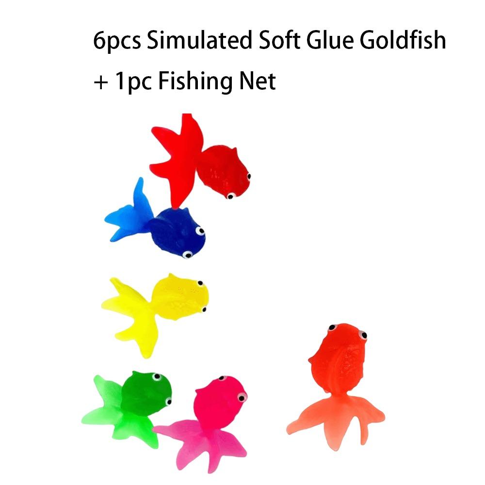

Пластиковые украшения для аквариума Мягкие TPR Рыболовные игрушки Плавающие рыбки Рыболовные игрушки Goldfish Fishing Net