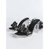 12cm Klarer Absatz Neu Sexy Mode Transparent Blockabsatz Kristall Quadratische Zehe Rutschfest Schnürung Schmetterling Sandalen LFD-69192-9
