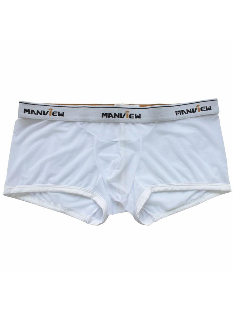 Durchsichtige Herren-Shorts, transparente Boxershorts, atmungsaktive Netzunterwäsche, Badebekleidung