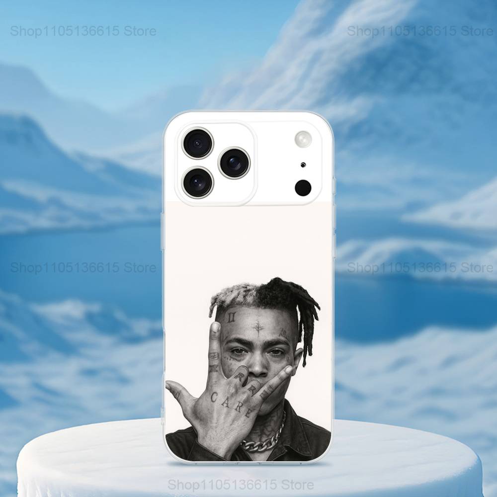 Rapper X-XXXTENTACION Cool Phone For iPhone 14,13,12,11,17,16,15,Pro,X,XS,XR,SE,Max,Plus,Mini Transparent Soft Cover