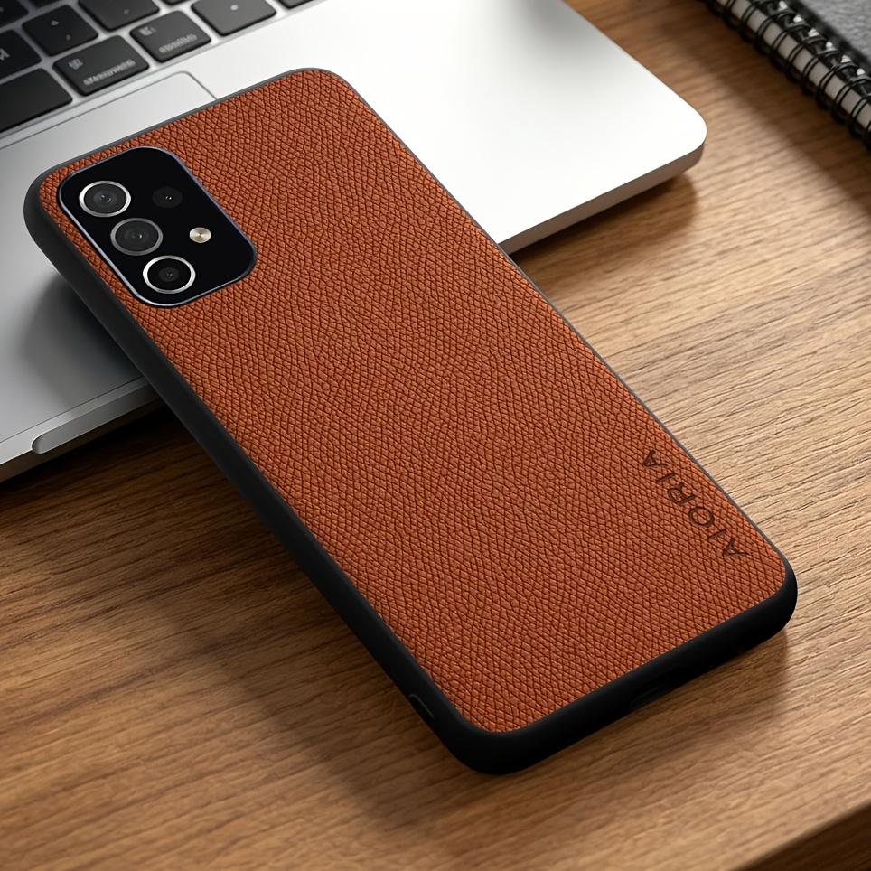 Phone Case: for Samsung for Galaxy A13 A23 A33 A53 A73 Case Solid Color Elegant Synthetic Leather Stylish Phone Case