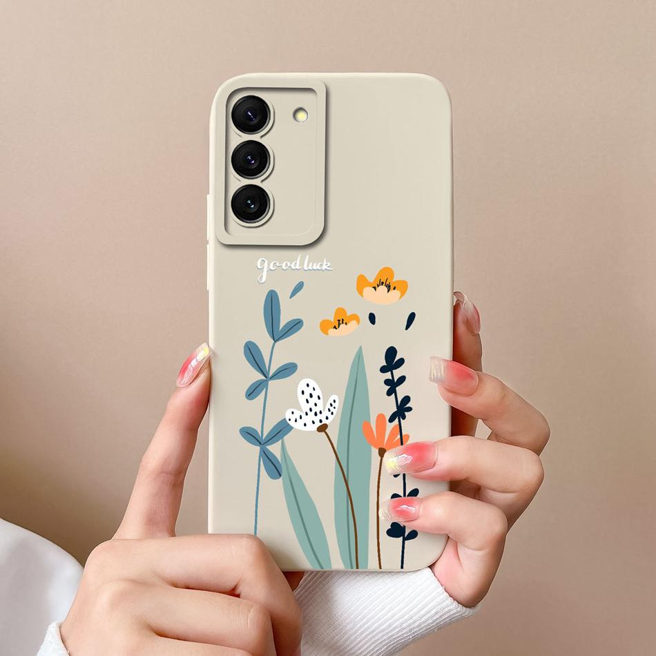 Candy Cases For Samsung S22 Ultra Plus Cute Liquid Silicone Full Coverage Anti Choc Bumper For Galaxy S 22 S22Ultra S22+ Coque