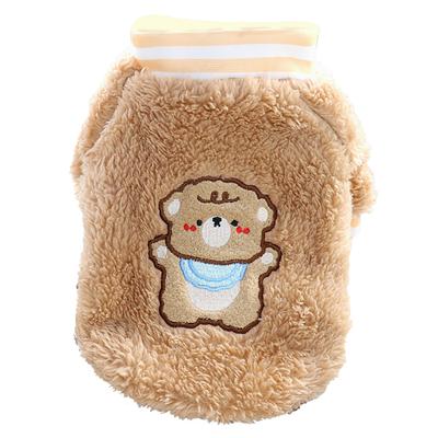 Warmer Hunde-Pullover Weich Niedlich Modisch Plüsch Welpen-Pullover Kleidung für Teddy Bichon Katze für Herbst