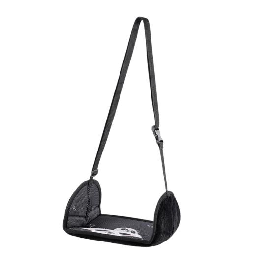 

Гамак для ног Yousheng Airplane с рисунком в виде мультяшного персонажа, эргономичный дизайн, регулируемый, простая установка, подставка для ног, гамак, необходимые вещи для путешествий Panda