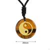 30mm Diameter Rond Kettinghanger Yin En Yang Tai Chi Mode Bedel Vakmanschap Amulet