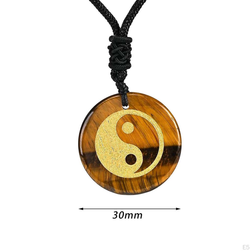 30mm Diameter Rond Kettinghanger Yin En Yang Tai Chi Mode Bedel Vakmanschap Amulet